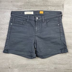Anthropologie Pilcro and The Letterpress Gray "Stet" Shorts